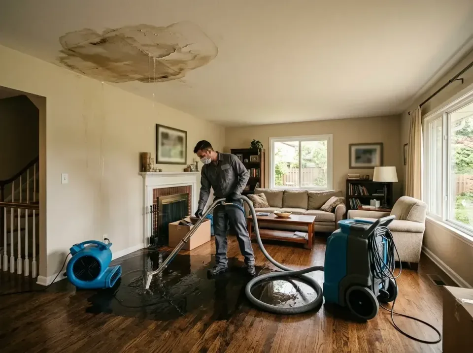 attic-pipe-burst-ceiling-drip-008 — frequently asked questions, Water Damage Restoration & Carpet Care in Inverness, IL